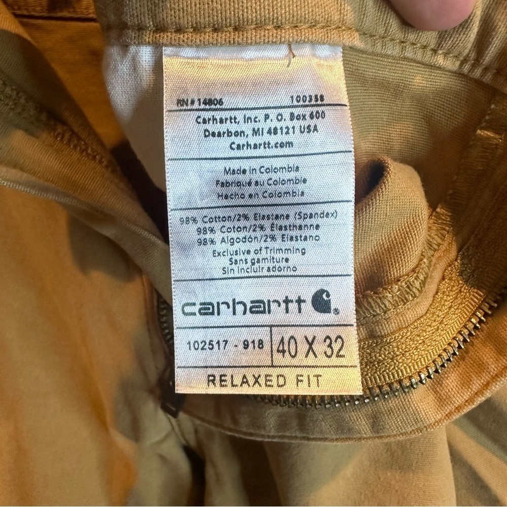 Carhartt Men's Khaki Chinos - Picture 4 of 7